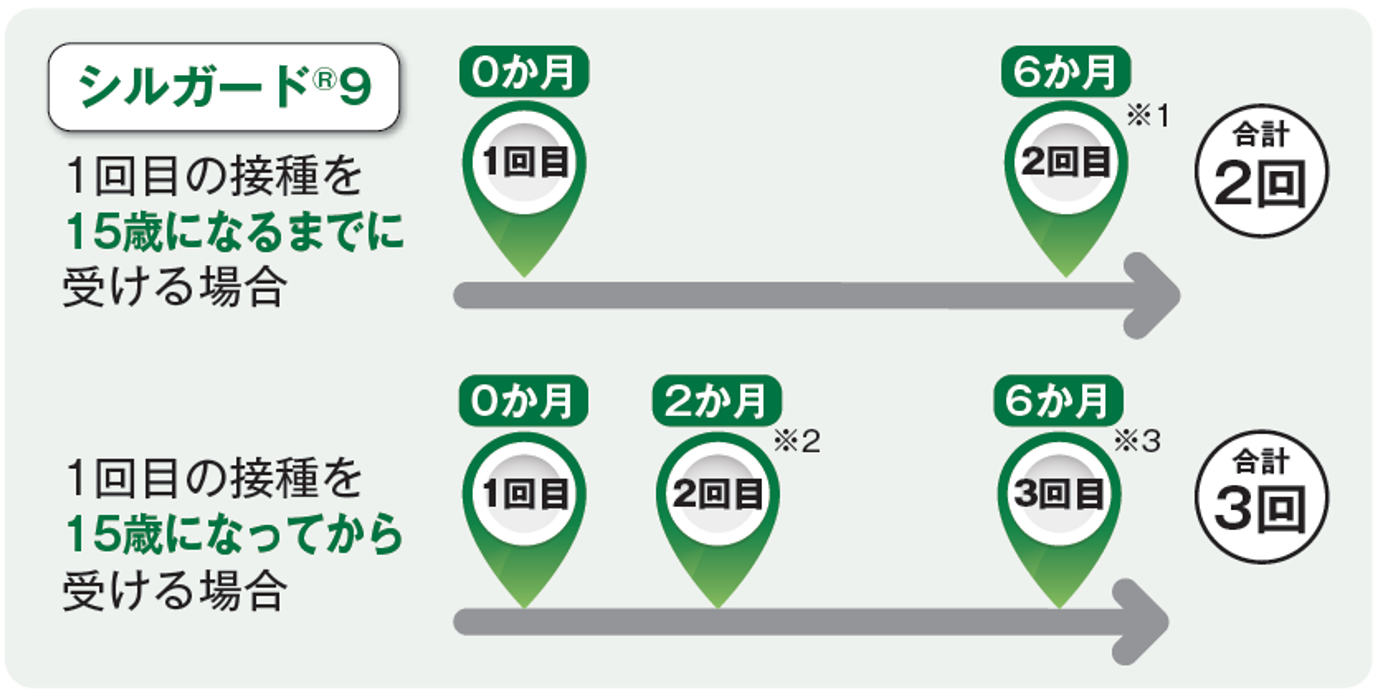 一般的な接種スケジュール